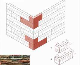 Искусственный камень White Hills 101-85 Кросс Фелл угловой 7х25,5x10 (6х15,5x10)