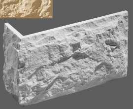 Искусственный камень Leonardo Stone Угловой элемент Бретань 051 33,5/10x20x2.5