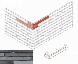 Искусственный камень White Hills 688-85 Дюрен брик Design Угол 8,5/33x4x1,7-2