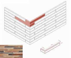 Искусственный камень White Hills 688-95 Дюрен брик Design Угол 8,5/33x4x1,7-2