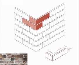 Искусственный камень White Hills 347-95 Рейн брик Design угол 9,5-10,5х21,5-24x6,5-7,8x1,5-2,0