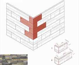 Искусственный камень White Hills 240-85 Зендлэнд угол 7x26,5x10 (7x16,5x10)