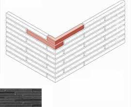 Искусственный камень White Hills 699-88 Бран брик 3D Design угол 6,7-7,5/32,5-33,5 (7/33) x 4 x 5