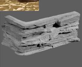 Искусственный камень Leonardo Stone Угловой элемент Перуджа 065 20/10x10x3,5