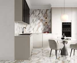 Керамогранит Calacatta Fairy Gold  (Ceradim, Индия)
