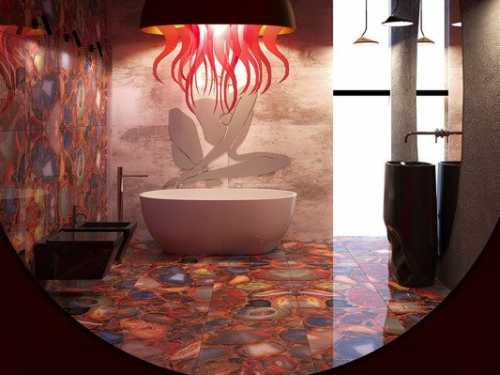 Керамогранит Galaxy Red  (ITC, Индия)