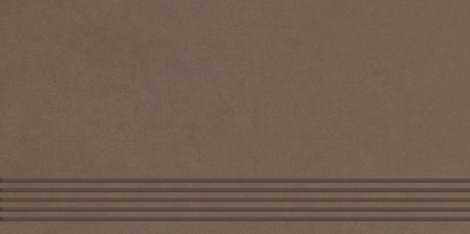 Ступень Intero brown Stopnica prosta nacinana mat 29,8x59,8