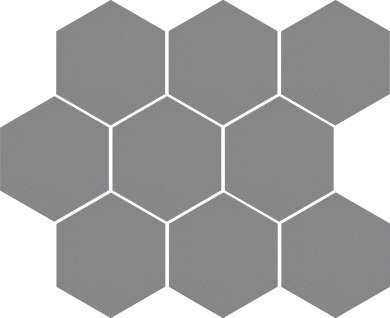 Декор Cambia grafit lappato Heksagon 27,53x33,4