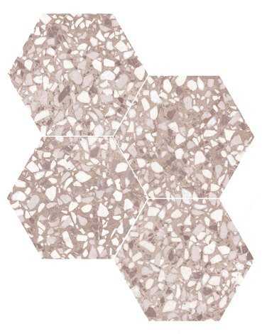 Керамогранит SIX Terazzo Rose 23x27