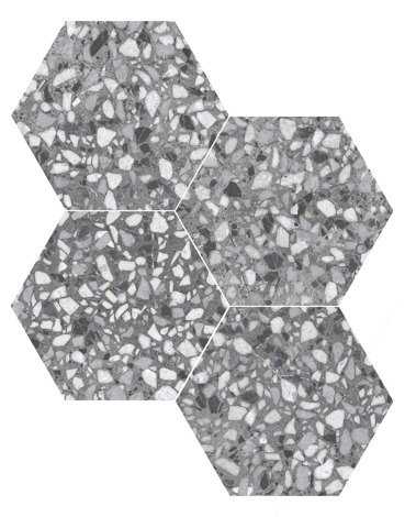 Керамогранит SIX Terazzo Grey 23x27