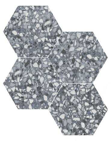 Керамогранит SIX Terazzo Blue 23x27