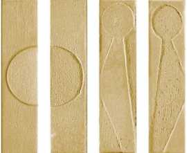 Керамогранит Koine Alphabet Ocra 4,5x18,6