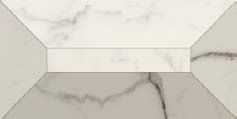 Декор Allmarble Rif. Statuario Lux Fascia 3D 15x30
