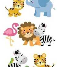 Панно Kids Safari (из 5 плиток) 40x100