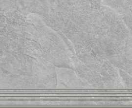 Ступень Krater K-2211 Серый Структурированный 30x60